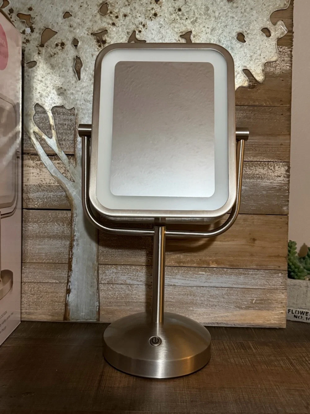Conair Reflections LED Vanity Mirror in Brushed Silver
